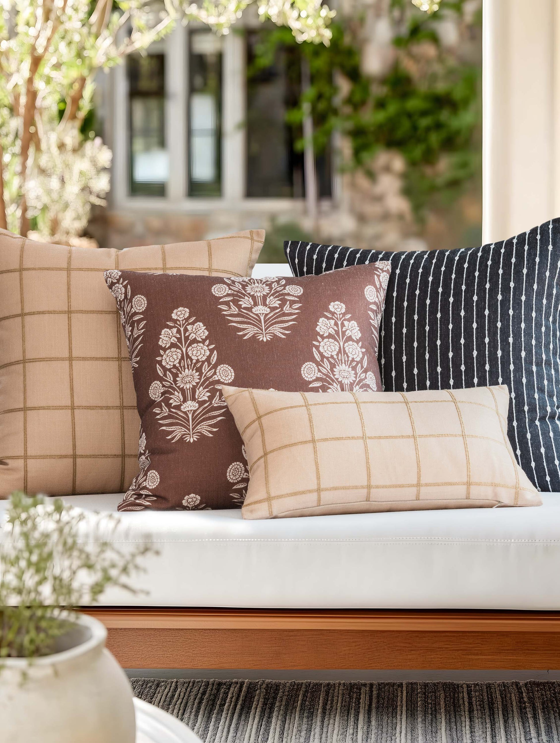 Linen Outdoor Pillow