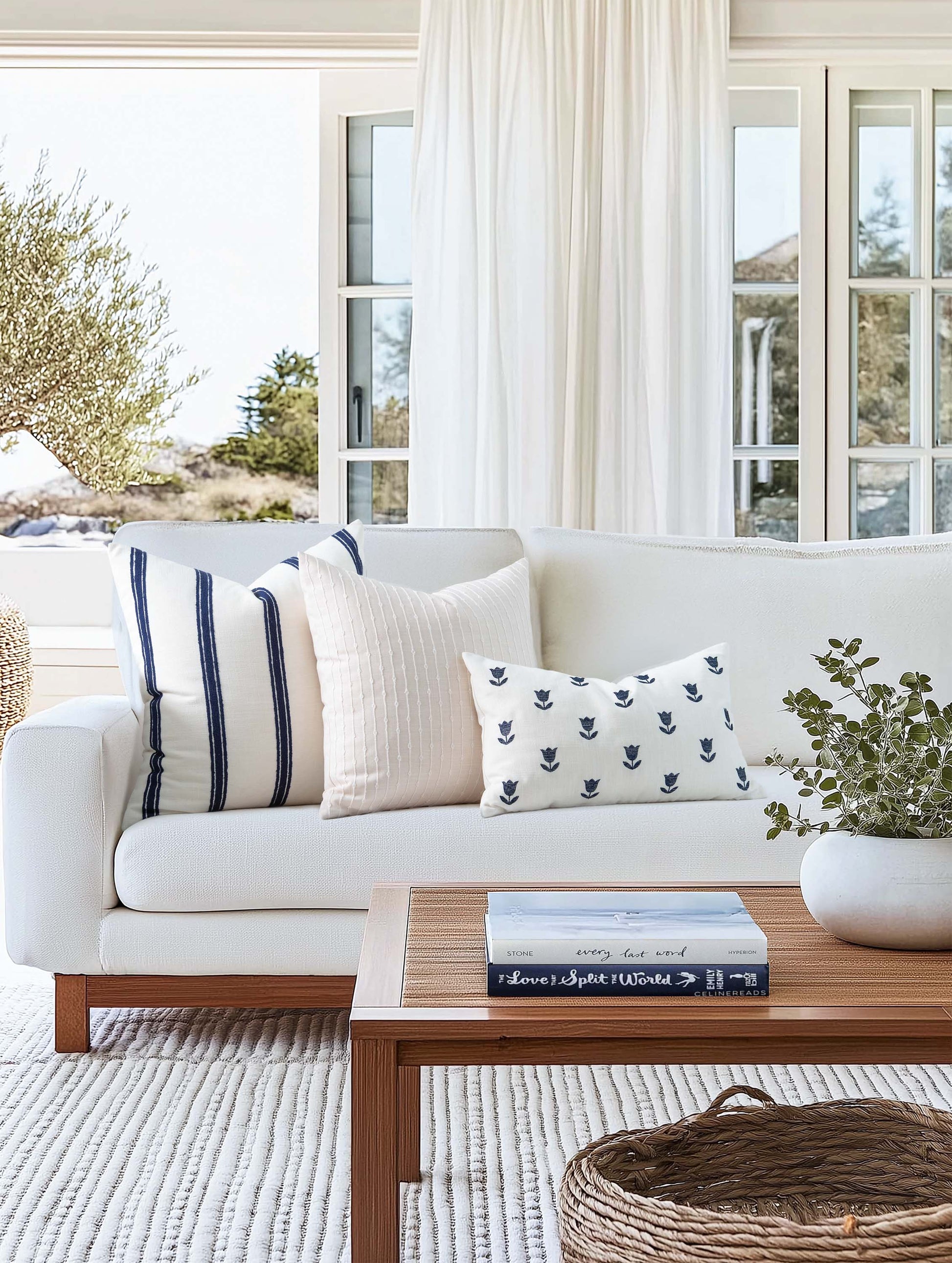 Embroidered Pillow Cover