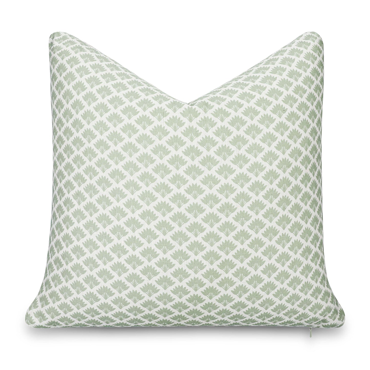 Evora Indoor Outdoor Throw Pillow Cover, Ravenala Palm Tree, Light Green, 20"x20"