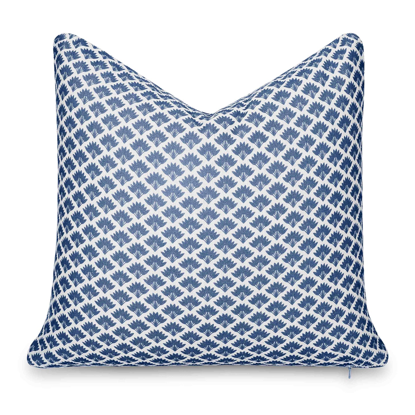 Evora Indoor Outdoor Throw Pillow Cover, Ravenala Palm Tree, Azure Blue, 20"x20"