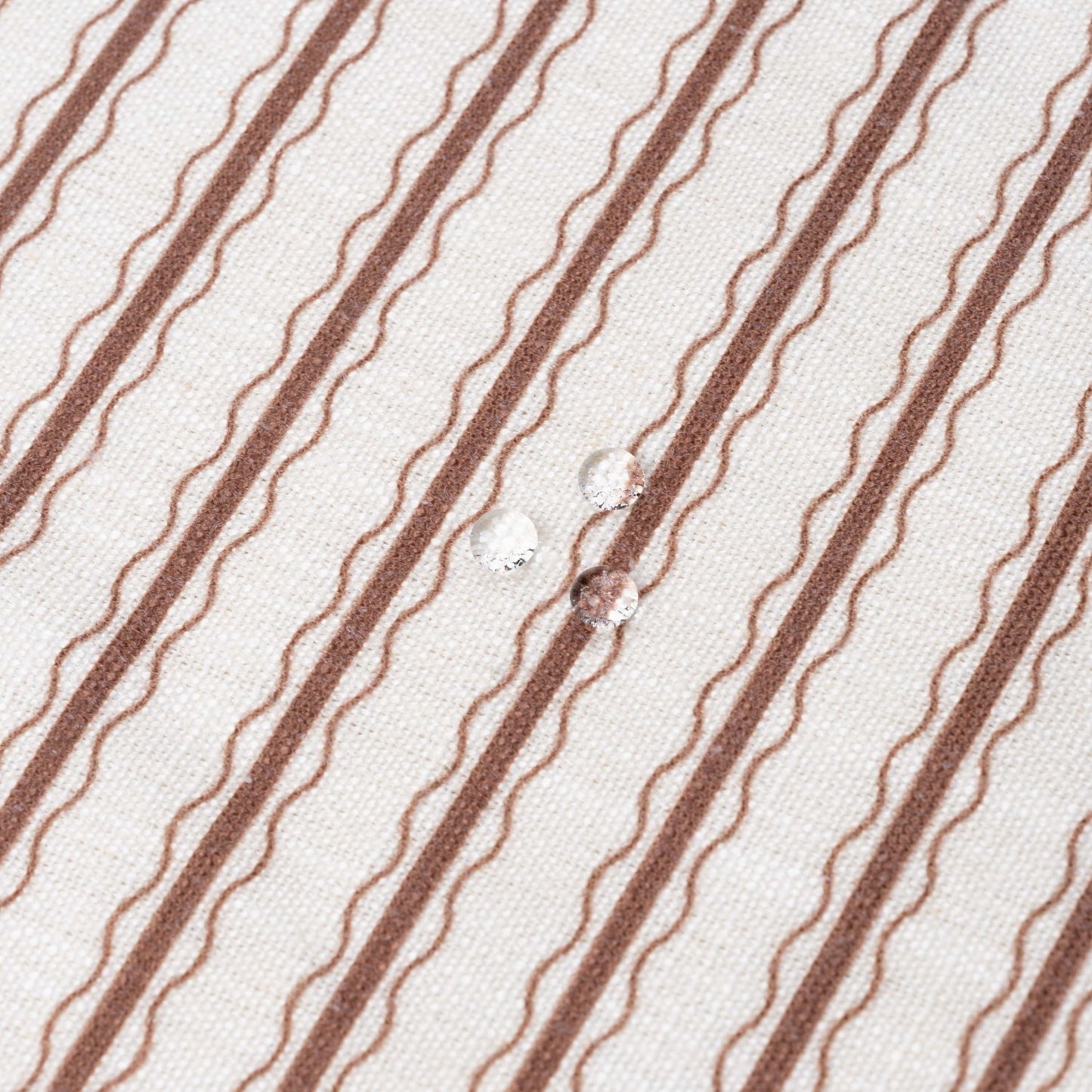 Liora Indoor Outdoor Throw Pillow Cover, Wave Stripes, Cocoa Brown, 22"x22"
