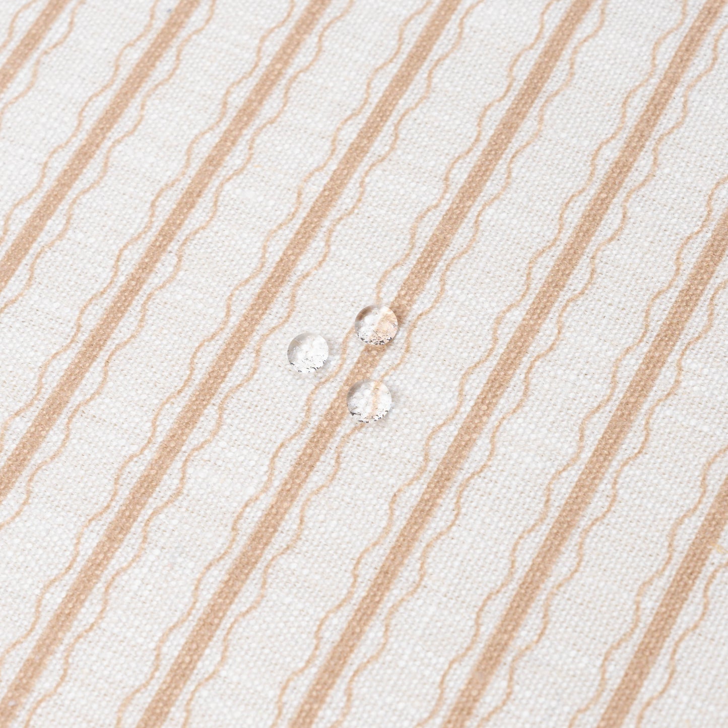 Liora Indoor Outdoor Throw Pillow Cover, Wave Stripes, Ivory Cream Tan, 22"x22"