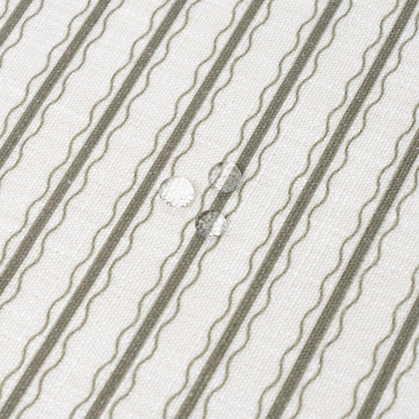 Liora Indoor Outdoor Throw Pillow Cover, Wave Stripes, Oliver Green, 22"x22"