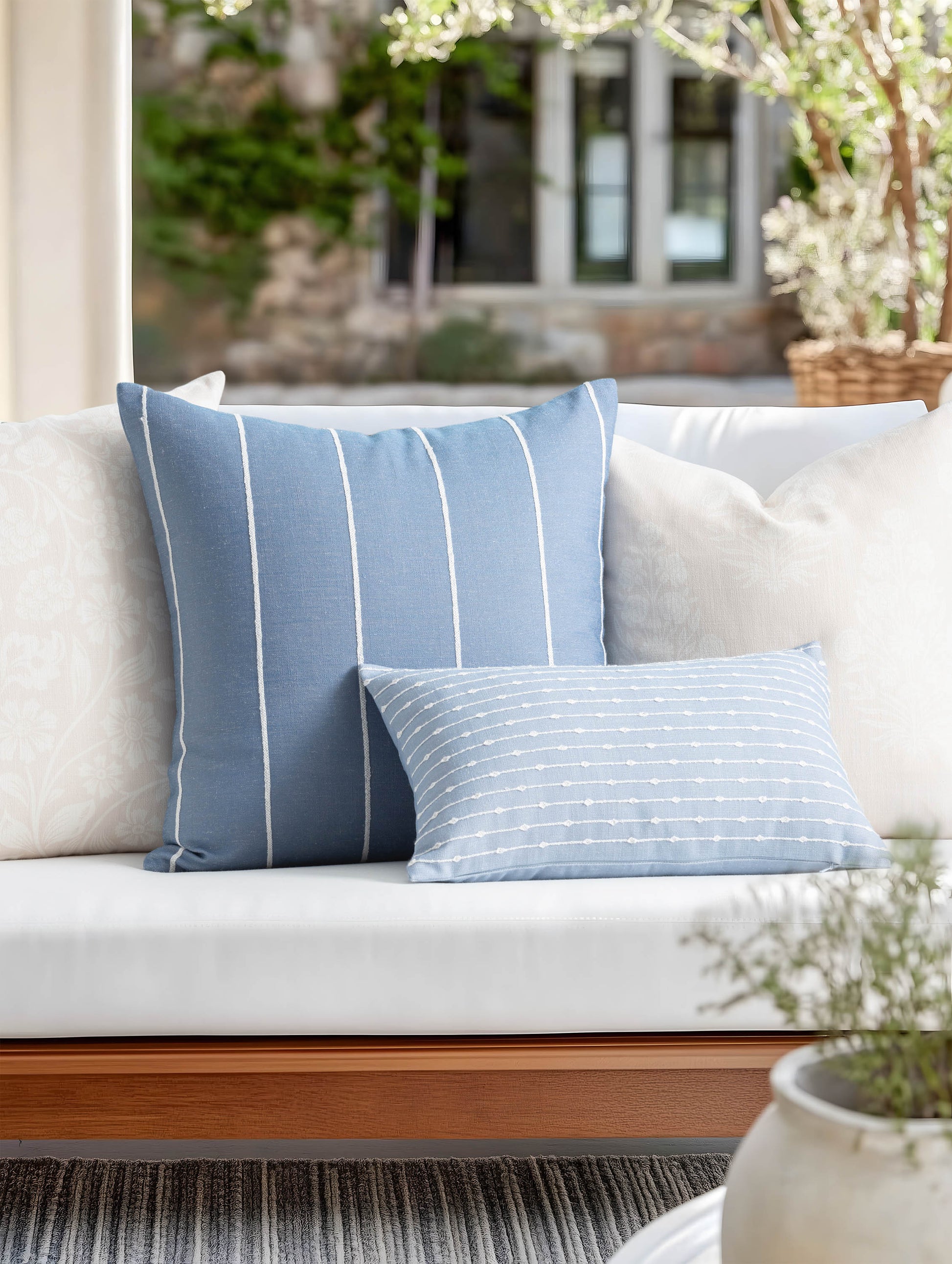 Embroidered Pillow Cover