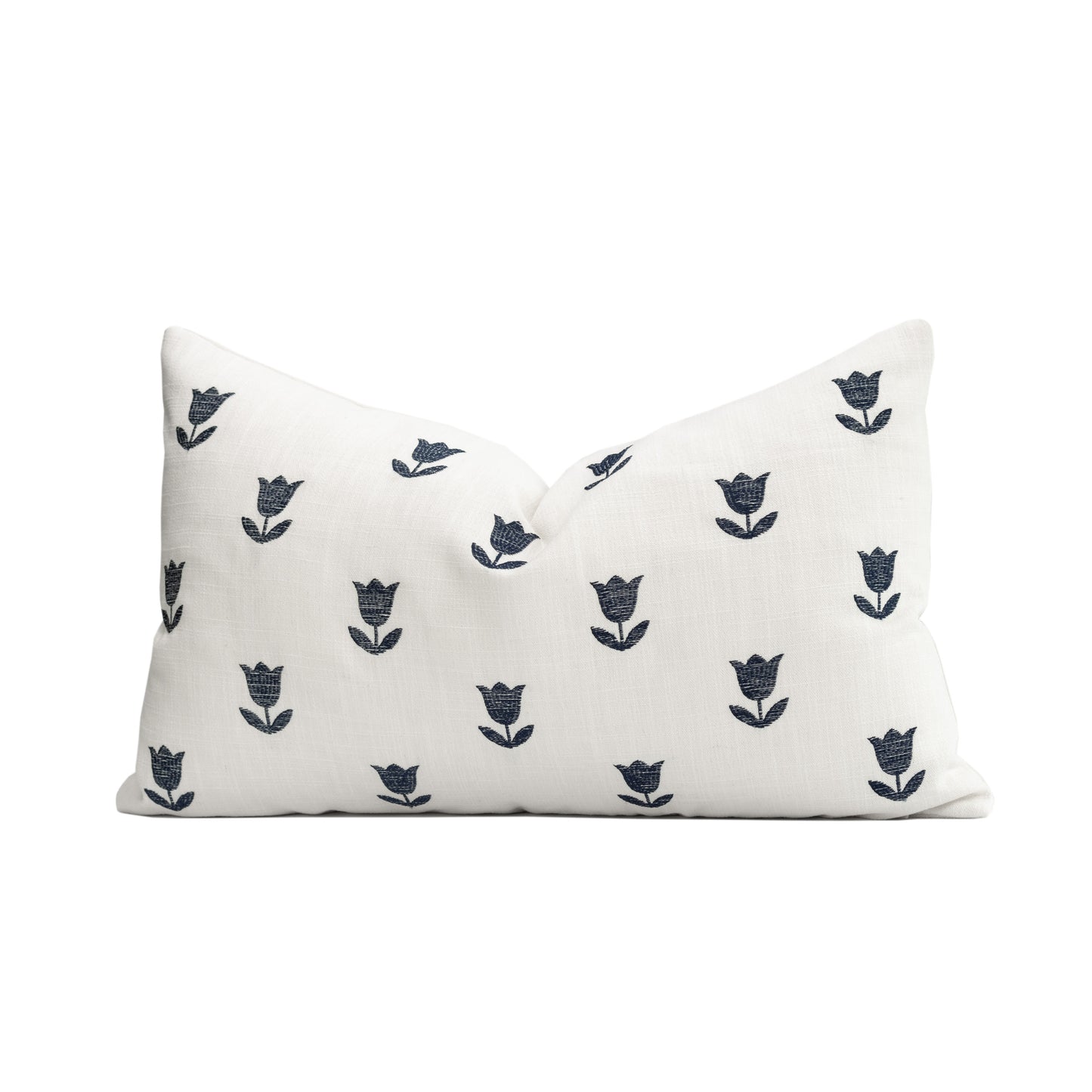 Navy outdoor pillow