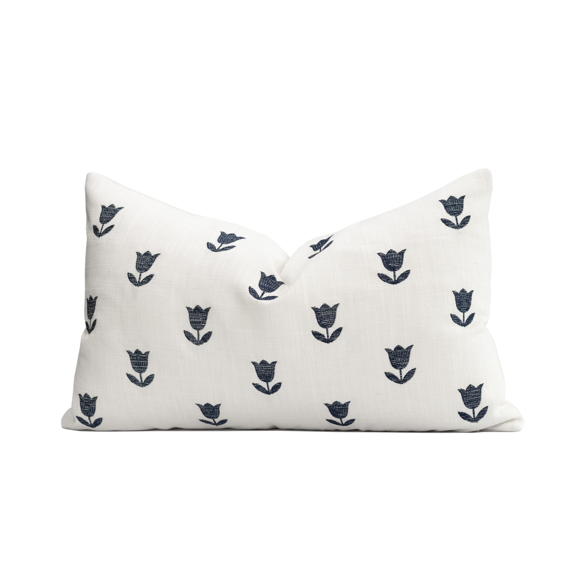 Navy outdoor pillow