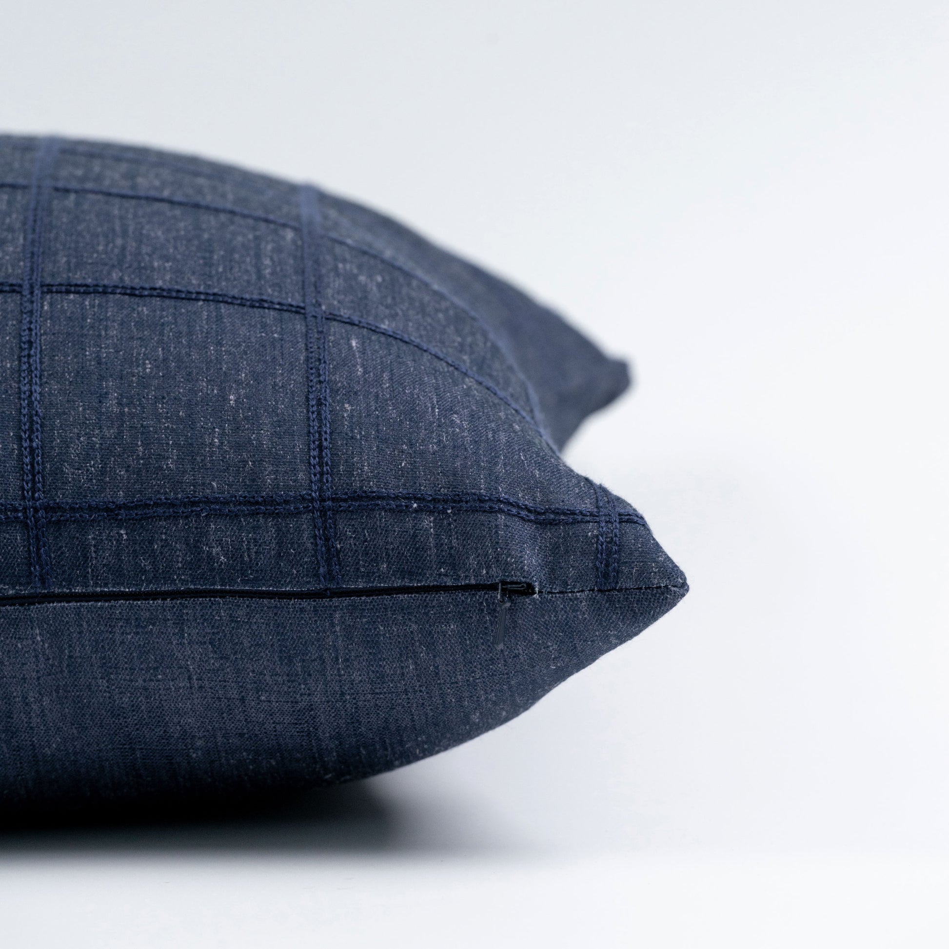 Plaid outdoor pillow
