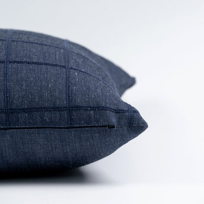 Plaid outdoor pillow
