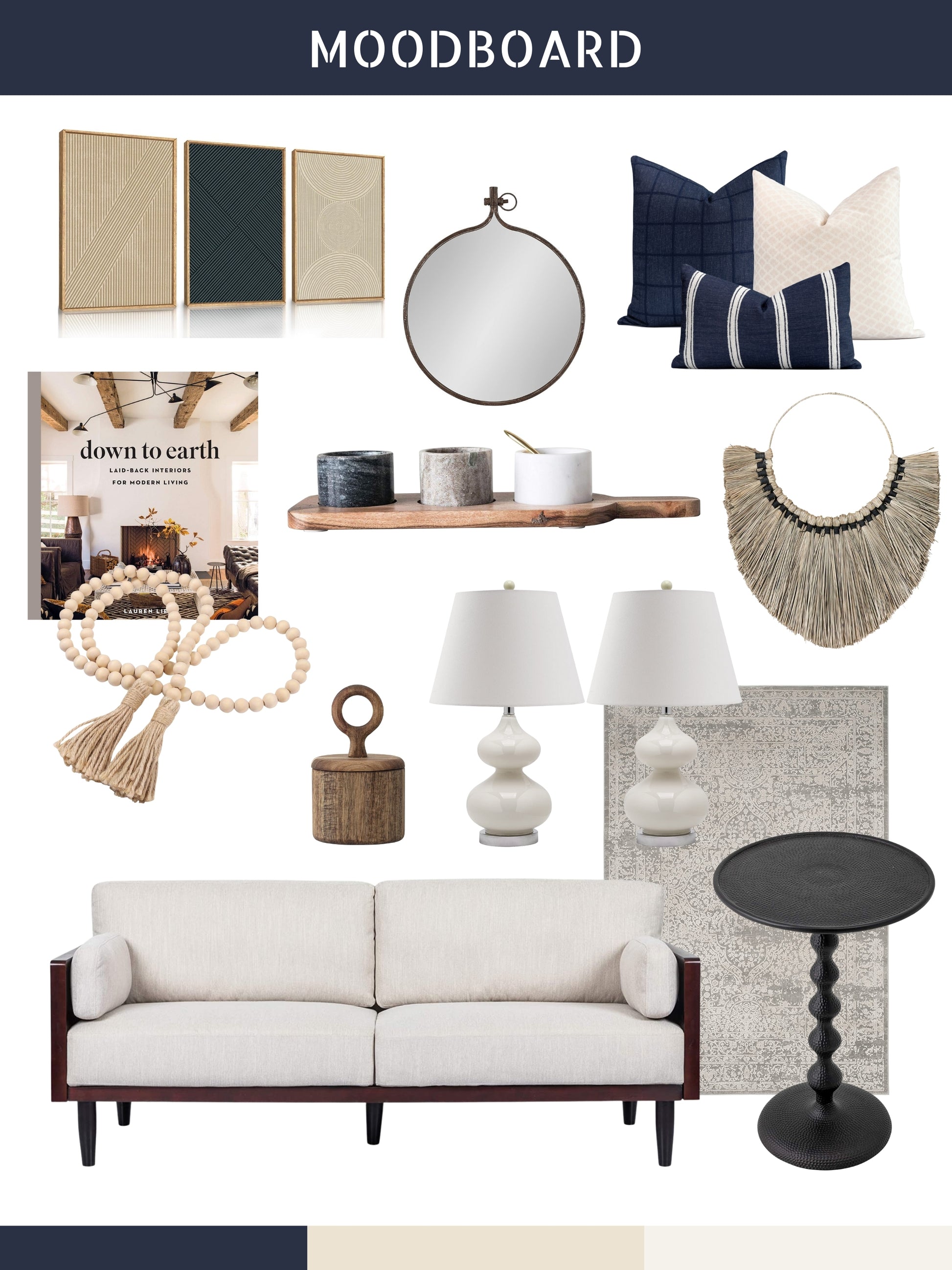 Coastal decor pillow