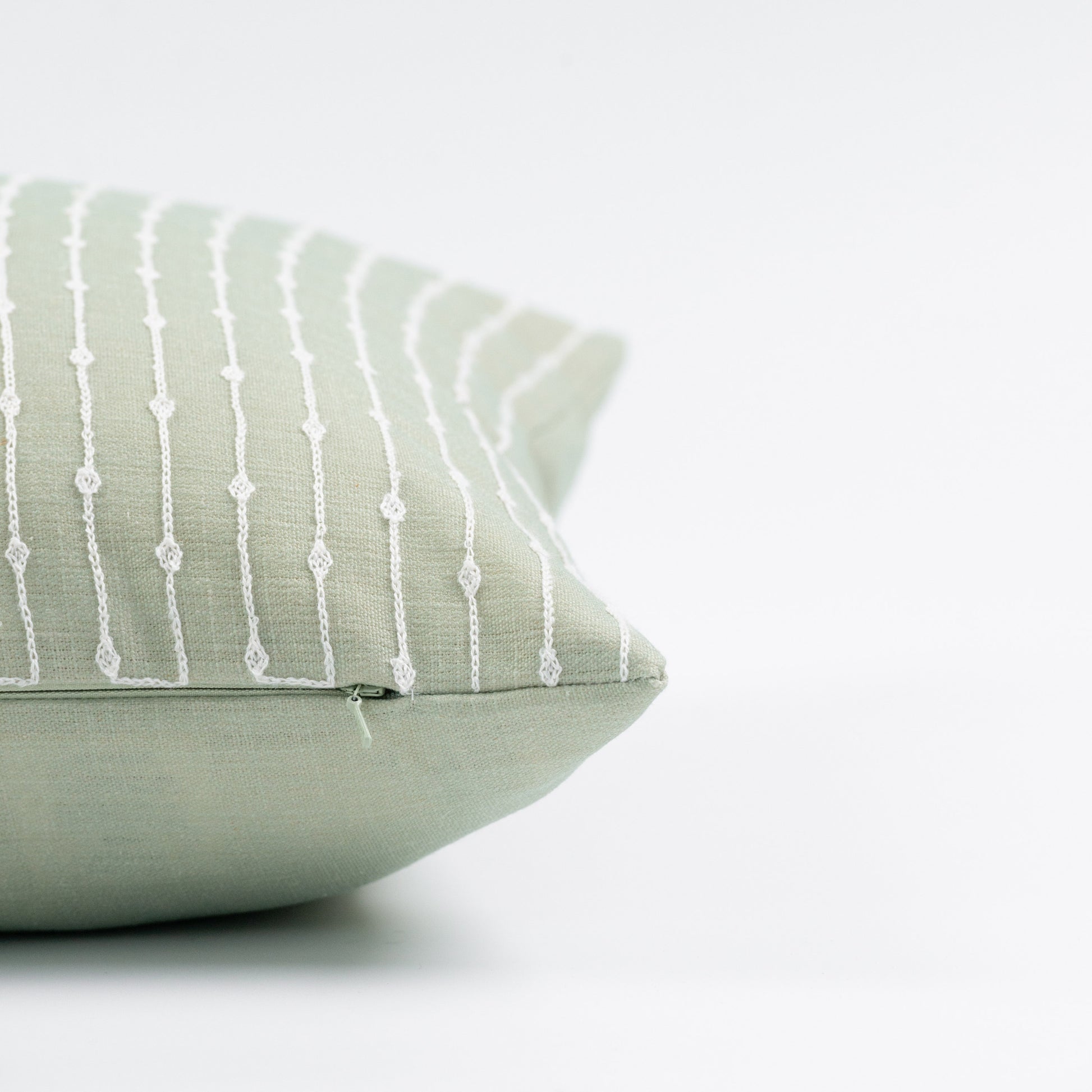 Light green pillow cover