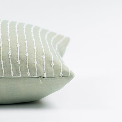 Light green pillow cover