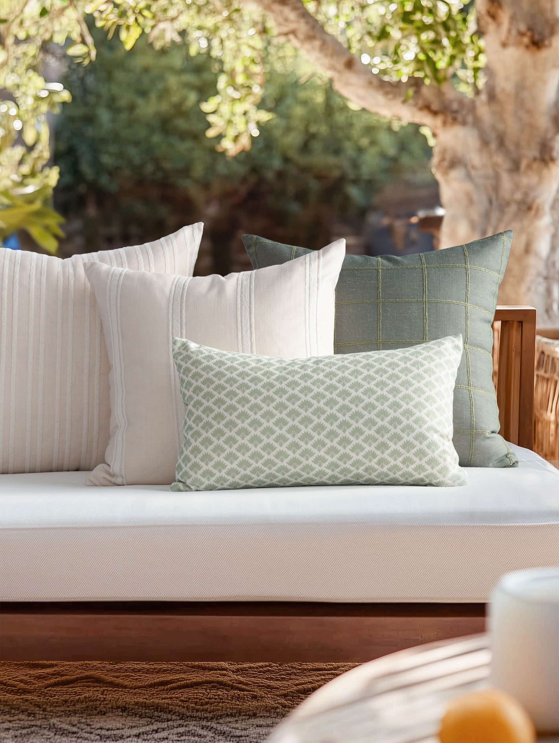Linen throw pillow cover