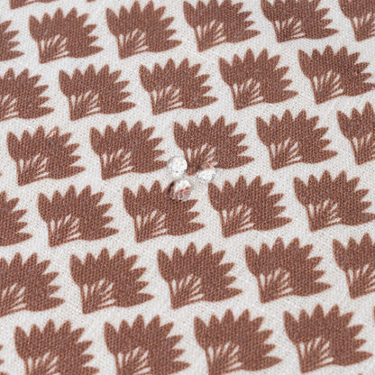Evora Indoor Outdoor Throw Pillow Cover, Ravenala Palm Tree, Cocoa Brown, 20"x20"