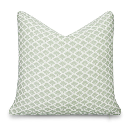 Evora Indoor Outdoor Throw Pillow Cover, Ravenala Palm Tree, Light Green, 20"x20"