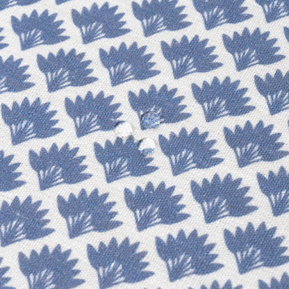 Evora Indoor Outdoor Throw Pillow Cover, Ravenala Palm Tree, Azure Blue, 20"x20"