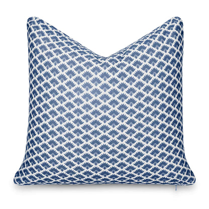 Evora Indoor Outdoor Throw Pillow Cover, Ravenala Palm Tree, Azure Blue, 20"x20"