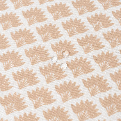 Evora Indoor Outdoor Lumbar Pillow Cover, Ravenala Palm Tree, Ivory Cream Tan, 12"x20"
