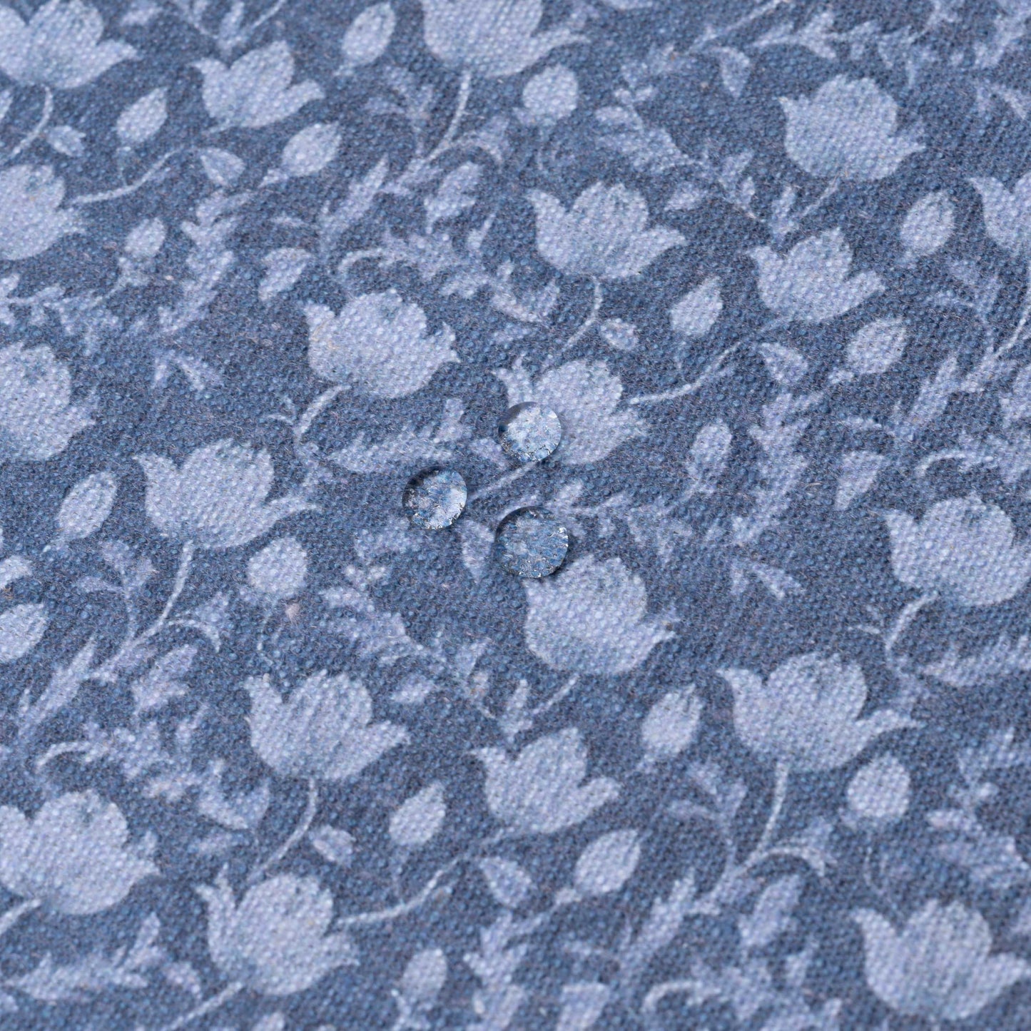 Alessia Indoor Outdoor Throw Pillow Cover, Botanical Flowers and Leaves, Azure Blue, 22"x22"
