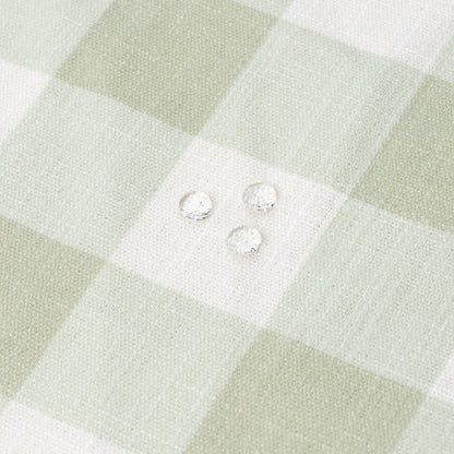 Sophie Indoor Outdoor Throw Pillow Cover, Gingham, Light Green, 22"x22"