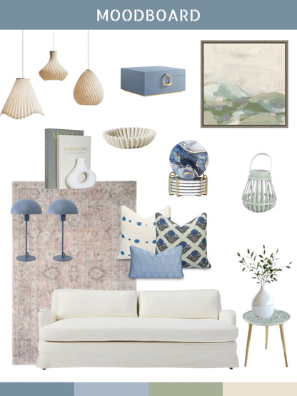 Marigny Indoor Outdoor Lumbar Pillow Cover, Leaves, Light Blue, 12"x20"