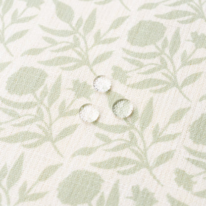 Roselith Indoor Outdoor Lumbar Pillow Cover, Floral and Leaves Geometric, Light Green, 12"x20"