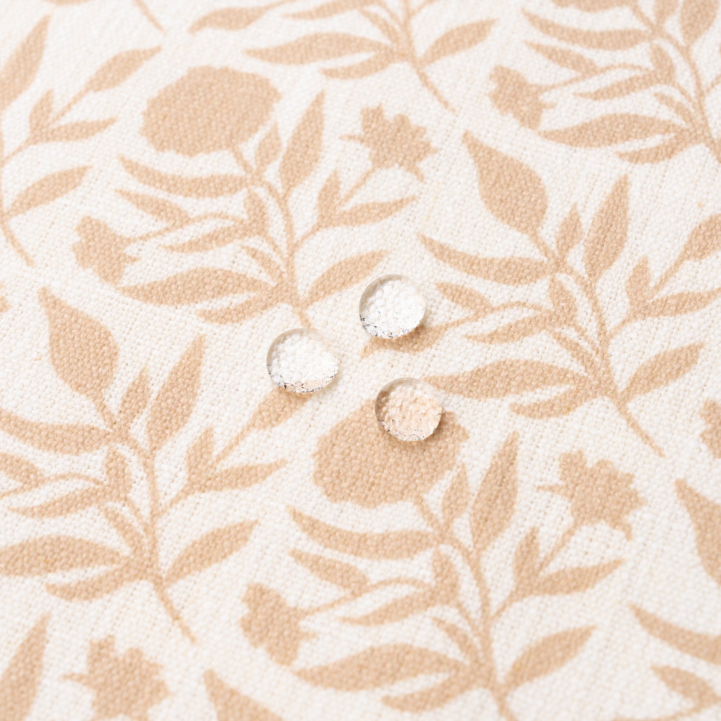 Roselith Indoor Outdoor Lumbar Pillow Cover, Floral and Leaves Geometric, Earth Tone Ivory Cream Tan, 12"x20"