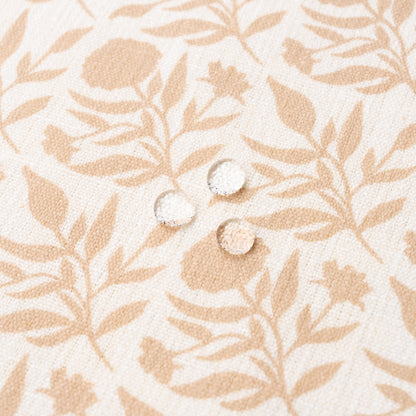 Roselith Indoor Outdoor Lumbar Pillow Cover, Floral and Leaves Geometric, Earth Tone Ivory Cream Tan, 12"x20"