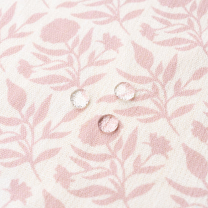 Roselith Indoor Outdoor Lumbar Pillow Cover, Floral and Leaves Geometric, Dark Rose, 12"x20"