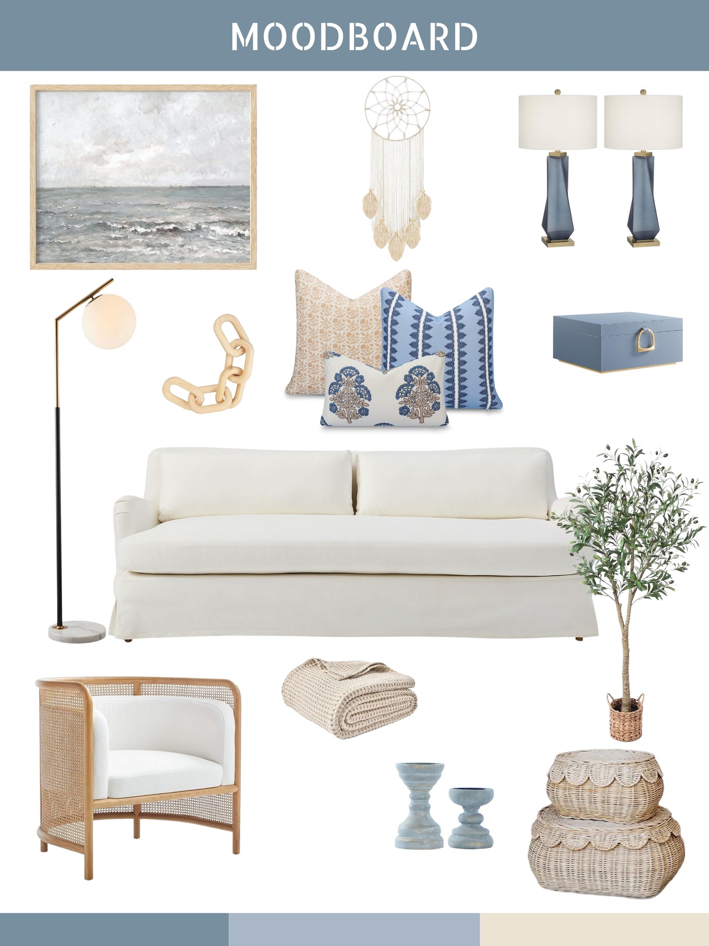 Vernaye Indoor Outdoor Throw Pillow Cover, Leaves Stripes, Dark Navy Blue, 20"x20"