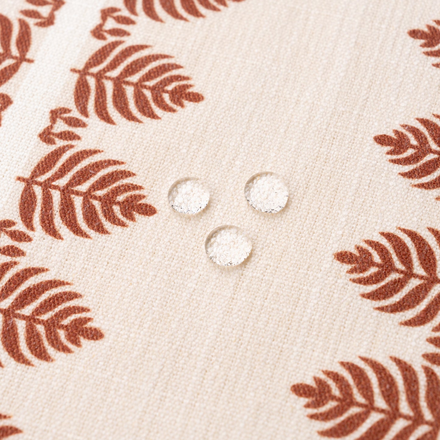 Vernaye Indoor Outdoor Throw Pillow Cover, Leaves Stripes, Earth Tone Rust Orange Neutral, 20"x20"