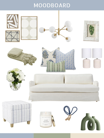 Vernaye Indoor Outdoor Lumbar Pillow Cover, Leaves Stripes, Olive Light Green, 12"x20"