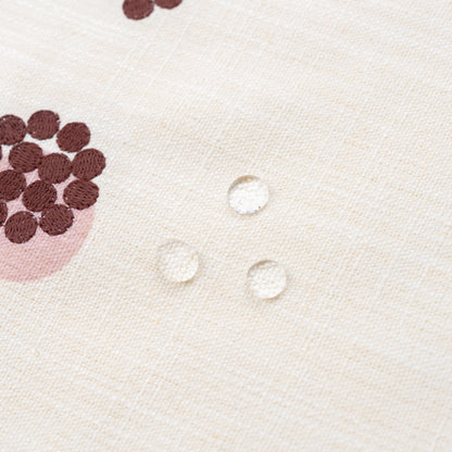 Carmelle Indoor Outdoor Throw Pillow Cover, Striped Dots, Earth Tone Rust Orange Ivory Cream, 20"x20"