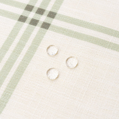 Norham Indoor Outdoor Throw Pillow Cover, Plaid, Olive Light Green, 22"x22"