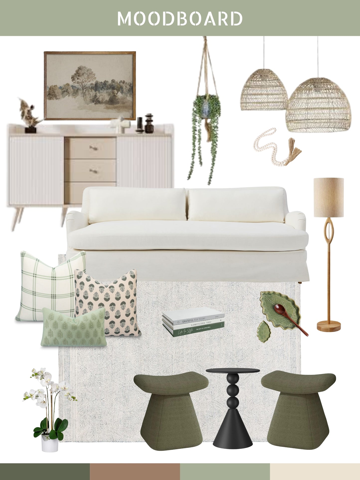 Norham Indoor Outdoor Throw Pillow Cover, Plaid, Olive Light Green, 22"x22"